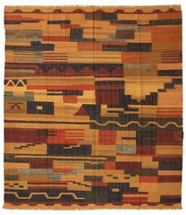 Vintage Hand Woven Area Rug 8’2″ x 9’4″ Traditional Wool Oriental Carpet