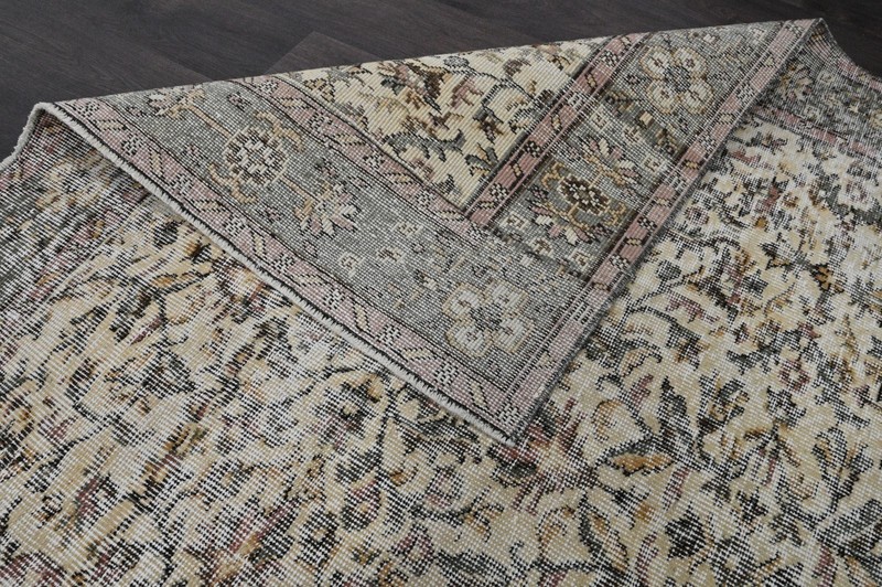 Oushak Turkish Vintage Rug 5x9 Kilim Rug Anatolian Handmade Boho Decor BEIGE gallery