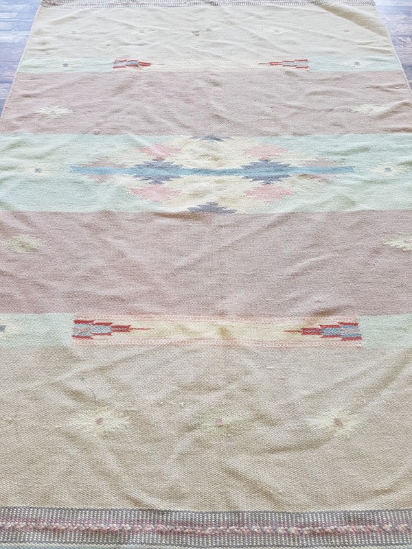 Vintage Handmade Traditional Floral Kilim Floor Rug Carpet 167x113 cm gallery