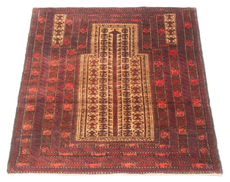 Traditional Vintage Hand-Knotted Carpet 3'1" x 4'8" Wool Area Rug gallery