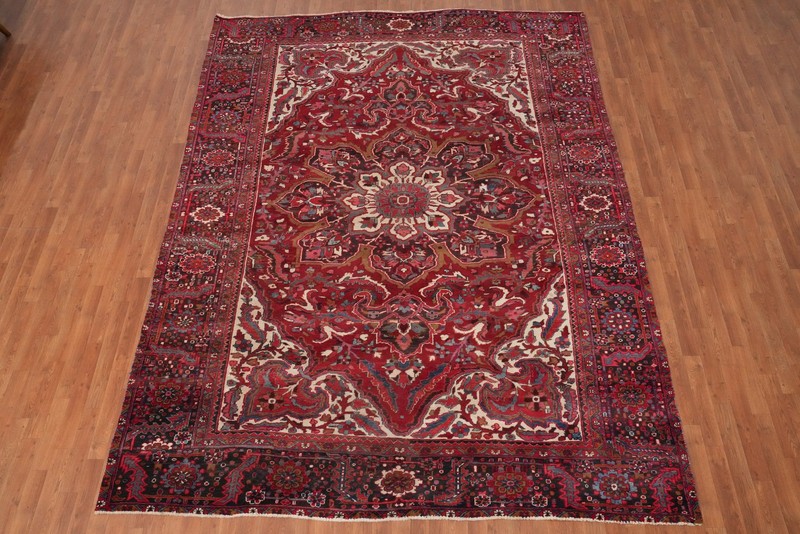 Vegetable Dye Traditional Vintage Living Room Area Rug 9x12 ft Hand-knotted gallery