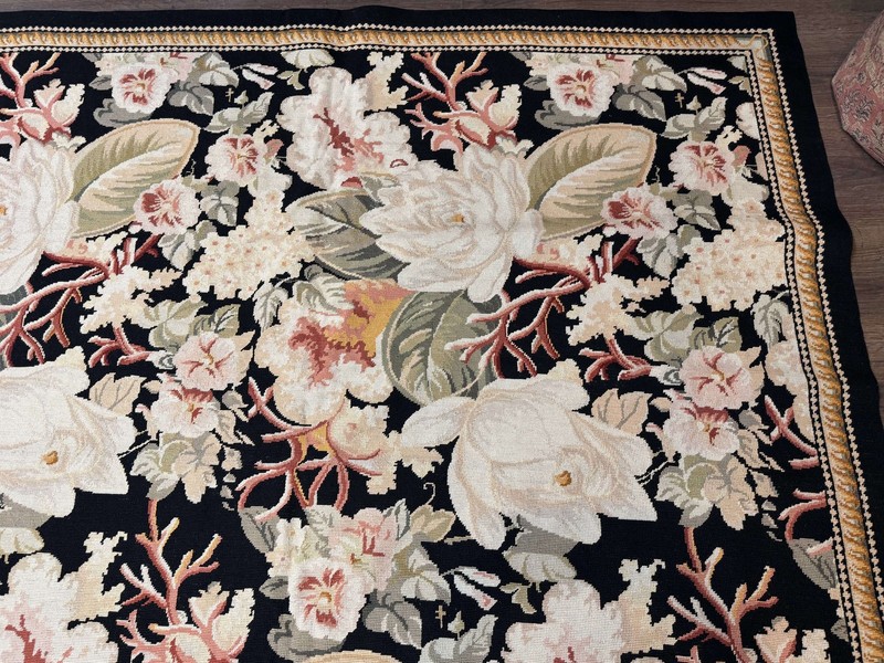 Palace Size Needlepoint Rug 13x17 Extra Large Wool Floral Handmade Carpet gallery