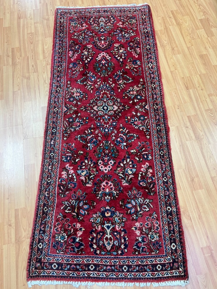 2'7" x 6'7" Antique Turkish Oriental Rug Floor Runner - 1920s - Hand Made