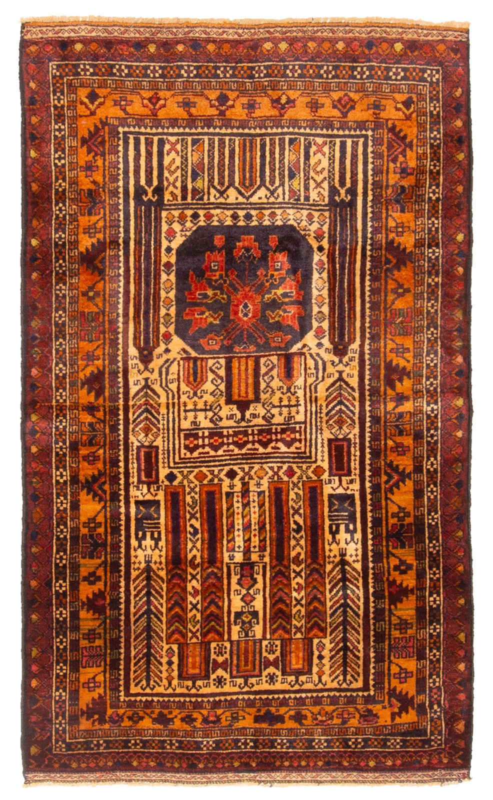 Vintage 2'9" x 4'11" Traditional Hand Knotted Vegetable Dye Wool Area Rug gallery