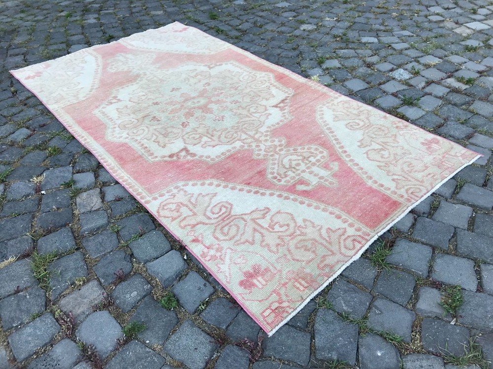 Oushak Kilim Rug Boho Decor Rug Home Decor Rug Turkish Vintage Rug 3,4 x 6,6 ft