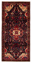 Vintage Hand-Knotted Carpet 5’1″ x 10’8″ Traditional Oriental Wool Area Rug