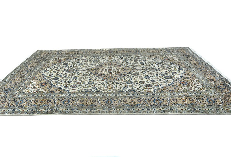 8x12 ft Vintage Cream Wool Oriental Rug Floral Design Decor Carpet gallery