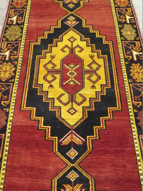 Anatolia Carpet Runner, Aisle Hallway Handmade Wool Rug, Stairs Teppich 45"X167" gallery