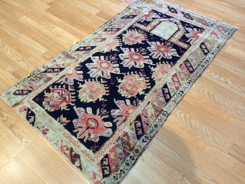 Amazing Armenian - 1860s Antique Karabagh Rug - Caucasian Prayer - 2.5 x 4.2 ft. gallery