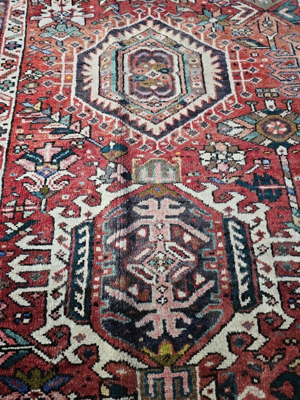 8.10 x 12.4 ANTIQUE FINE HERIZ VINTAGE SERAPI USHAK KAZAK CAUCASIAN gallery
