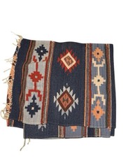 Handwoven Antique Tribal Rug 17 inches Wide By 9.75 Feet Long Used Condition