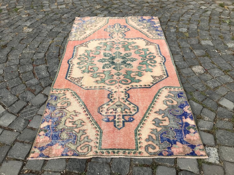 6 X 3.4 Ft Turkish Vintage Rug Handmade Wool Rug Bohemian Traditional Area Rug gallery