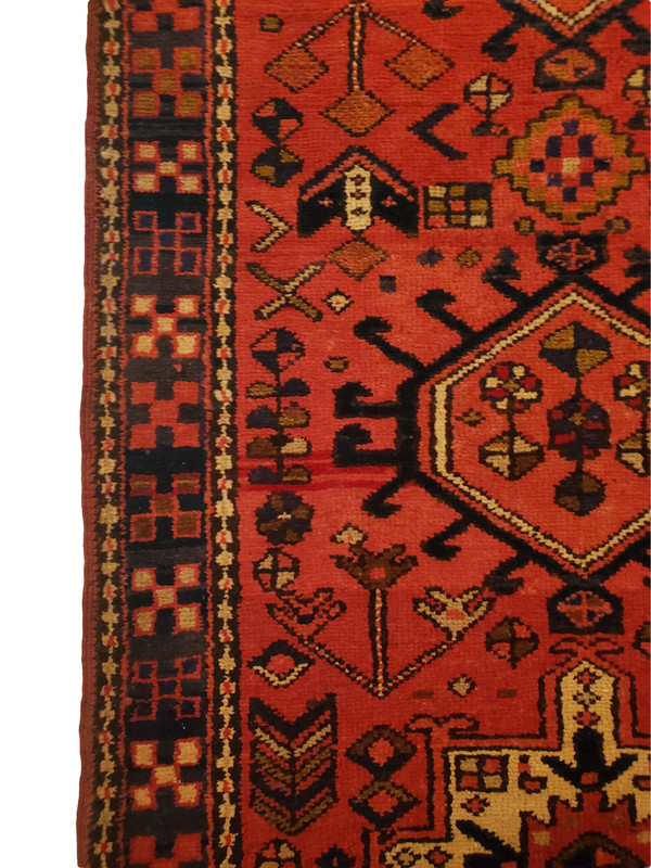 Lively Karajeh Red Runner with Multi-Medallion - 3'2" x 10'9" gallery