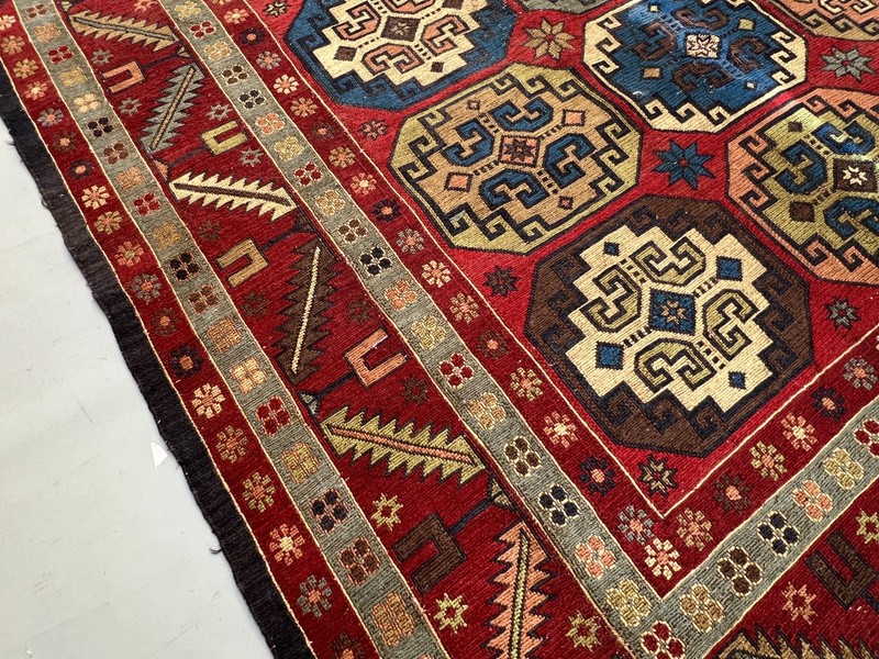 320 X 190 CM COLLECTOR ITEM Antique Kazak Daghistani Group Fine Quality Kilim gallery