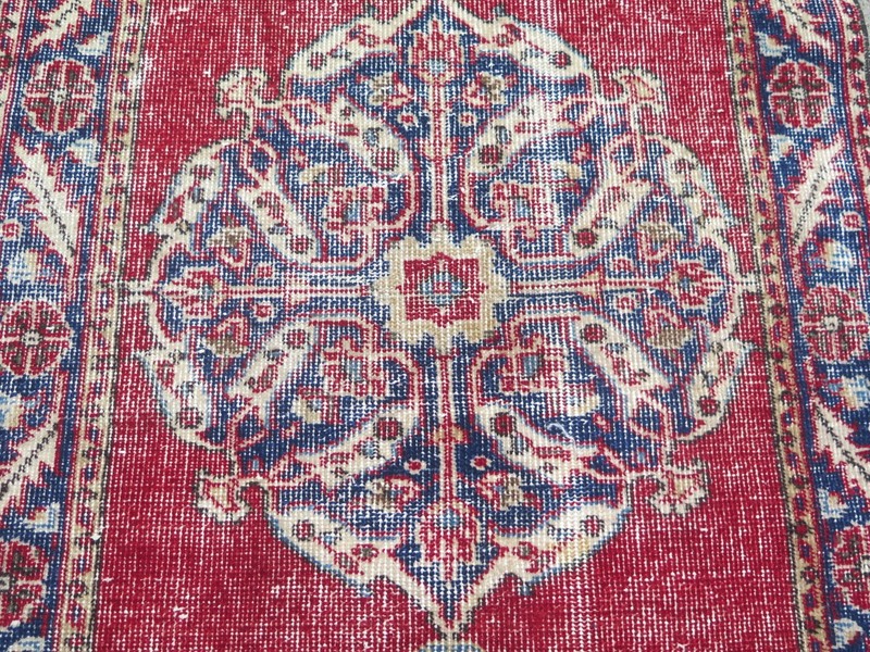 Vintage Turkish Runner Rug Hallway Rug Carpet Corridor Handmade Long Rug31"x136" gallery