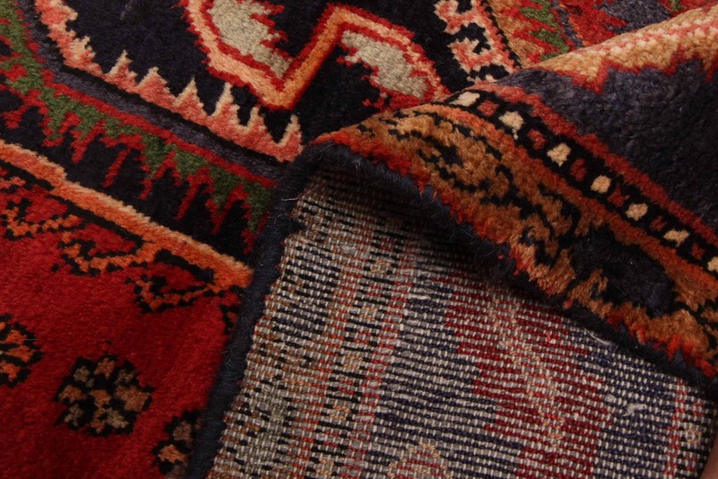 Vintage 3'10" x 5'5" Traditional Hand Knotted Vegetable Dye Wool Area Rug gallery