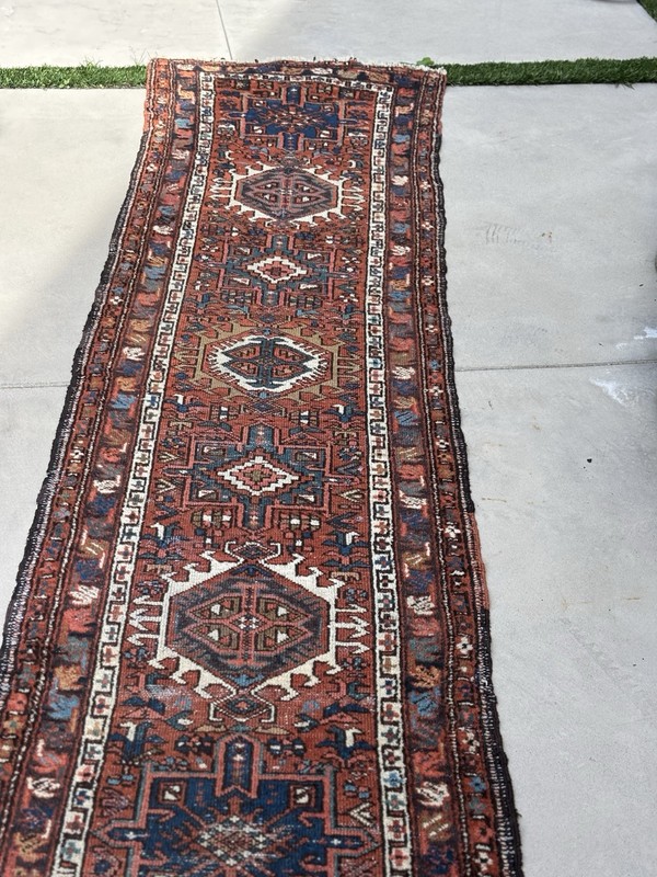 8.6 by 2.2 Turn Of Century Karajeh Runner Hard To Find $475 gallery