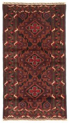 Vintage Hand-Knotted Carpet 3’6″ x 6’7″ Traditional Oriental Wool Area Rug