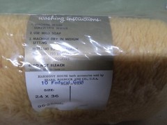 vintage 1970s sears and roebuck 24×36 rug yellow nos original packaging retro