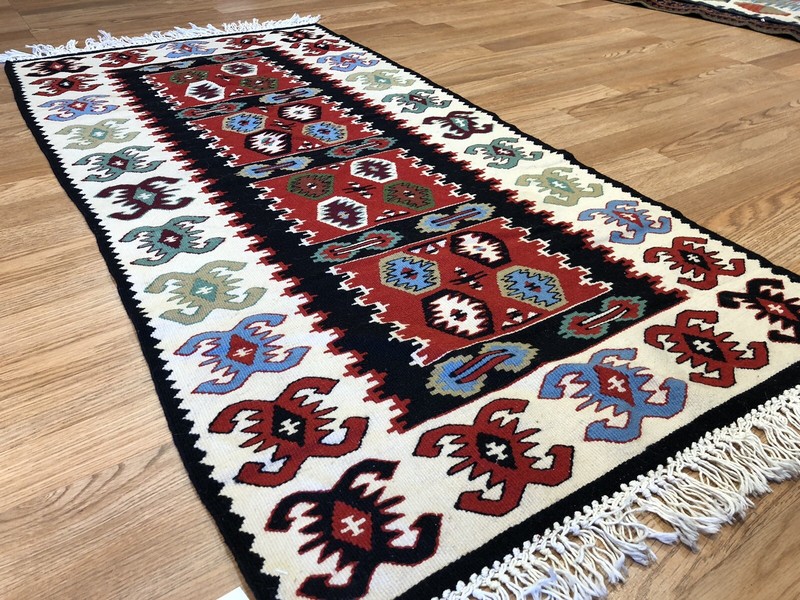 Beautiful Bessarabian - 1960s Antique Turkish Kilim - Flatweave Rug 2.4 x 4.6 ft gallery