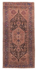Vintage Hand-Knotted Area Rug 4’2″ x 8’5″ Traditional Wool Carpet