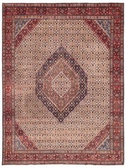 Traditional Vintage Hand-Knotted Carpet 9’5″ x 12’6″ Wool Area Rug