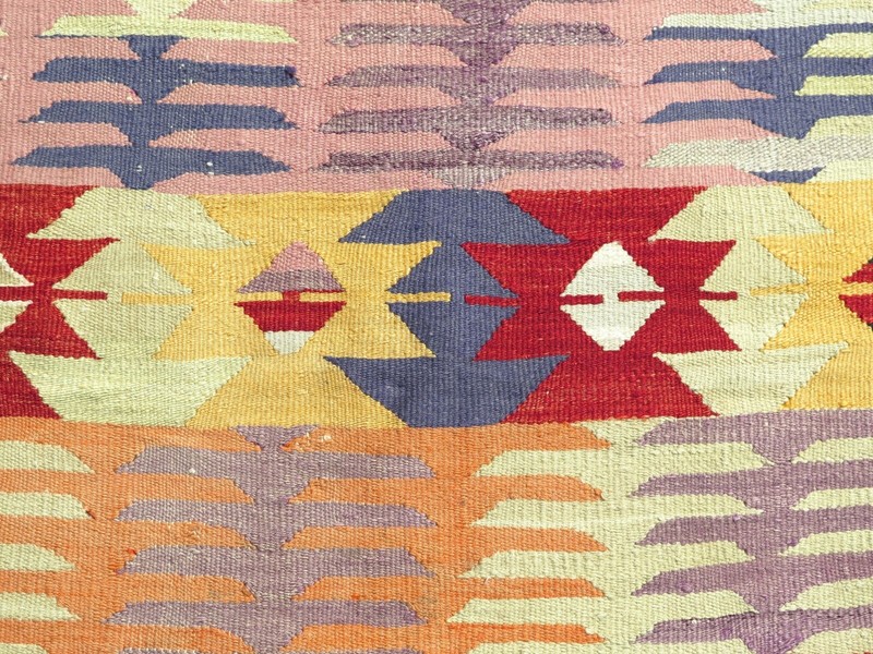 Vintage Anatolia Nomads Kilim, Area Rug, Large Kelim 66"X101" Turkish Rug Carpet gallery