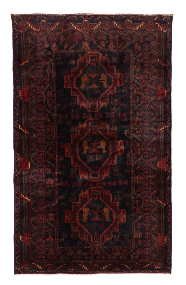 Traditional Vintage Hand-Knotted Area Rug 4'1" x 6'8" Oriental Wool Carpet