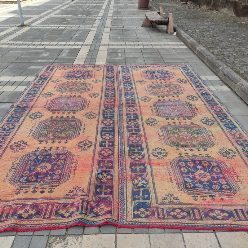 9x12 Turkish Worn Oversized Vintage Area Rug , 9.28 x 12.24 ft Rug 283 x 373 cm gallery