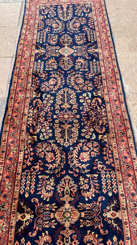 2'7'' x 13'1'' Vintage Rug Runner Carpet Natural Village Handmade Rug.SKU:P1763 gallery