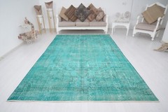 Oversize Vintage Oushak Area Rug, Large Turkish Handmade Neutral Rug 6×10 ft,468