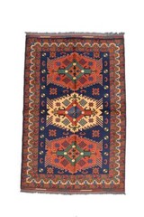 Medallion Tribal Geometric Afghan 5′ 8″ x 6′ 9″ Multi Area Rug