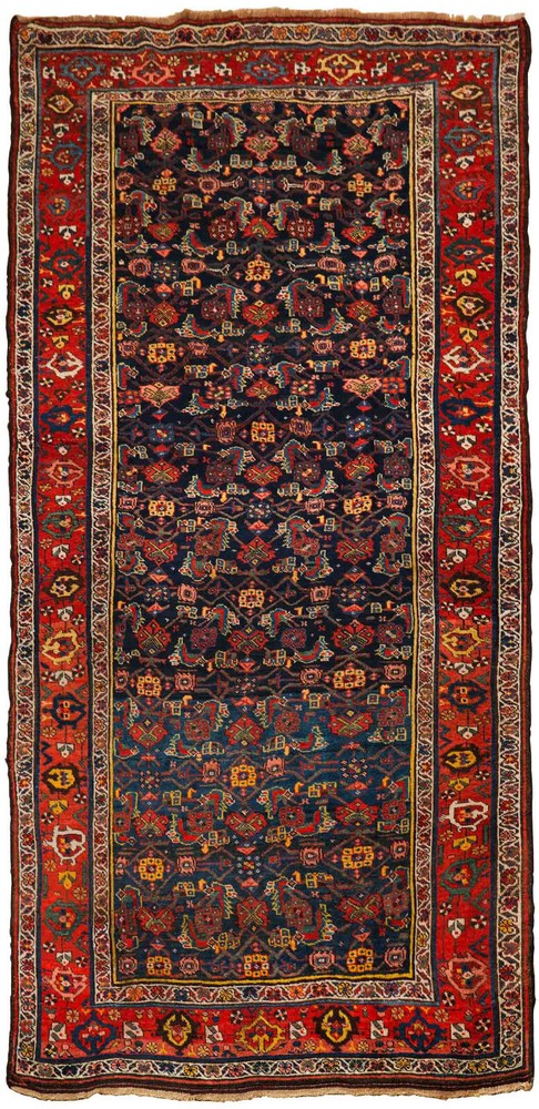 Persian Antique Bidjar Bijar Runner Rug Carpet circa 1920 | 9.25’ x 4.5'