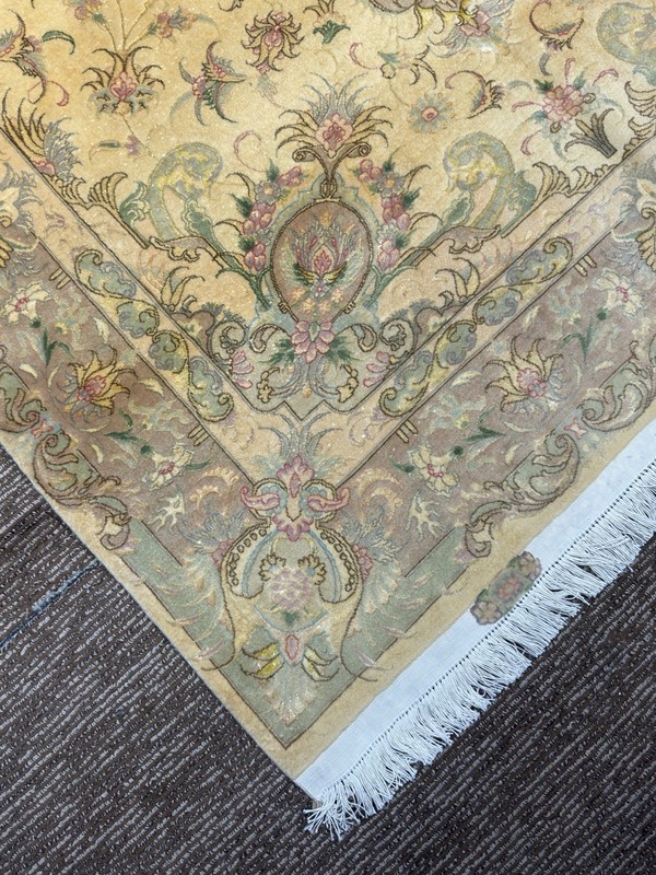 Luxury Handmade Wool & Silk Area Rug Vintage Floral Carpet Hand Knotted 5x7 Ft gallery