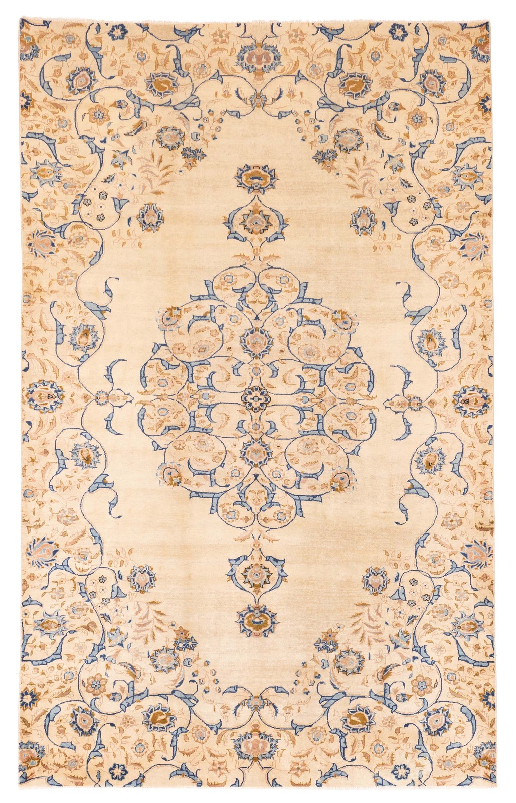 Vintage Traditional Hand-Knotted Area Rug 6'11" x 11'3" Oriental Wool Carpet gallery