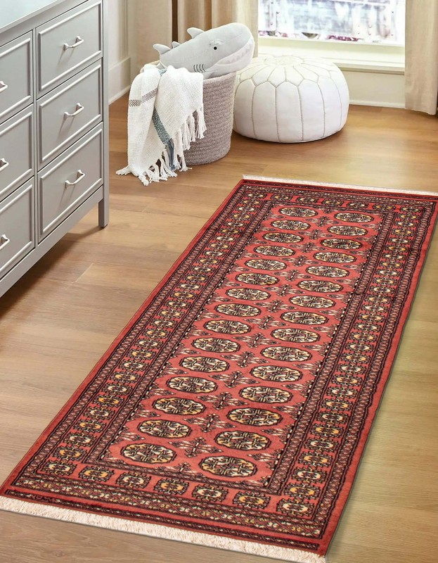 2'8" x 8'3" Vintage Hand-knotted Runner Rug Traditional Oriental Wool Carpet gallery
