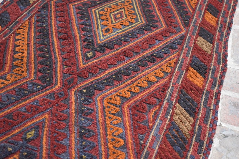 3x12 Hand Knotted Vintage Afghan Moshvani Hallway Runner Persian Tribal Wool Rug gallery