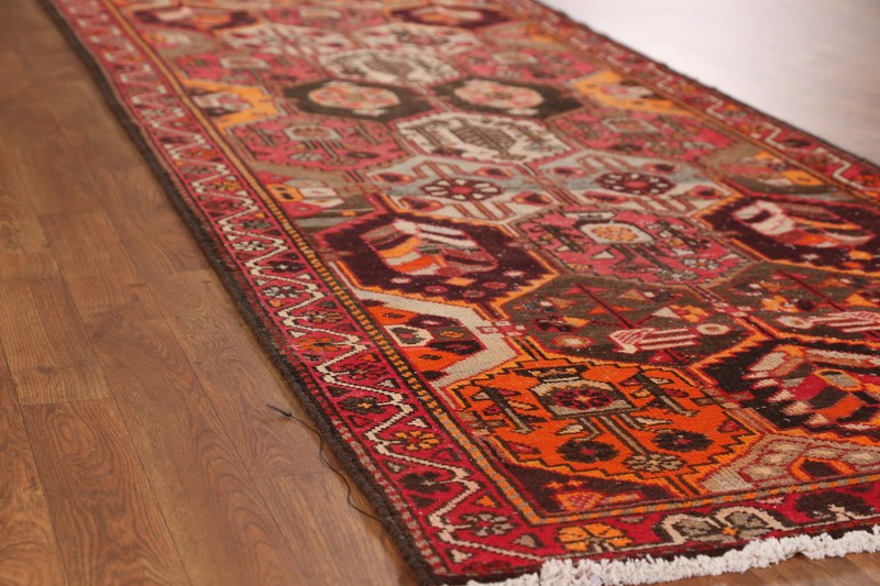 Vintage Tribal Traditional Handmade Geometric Nomadic 10 ft Runner Wool Rug 3x10 gallery