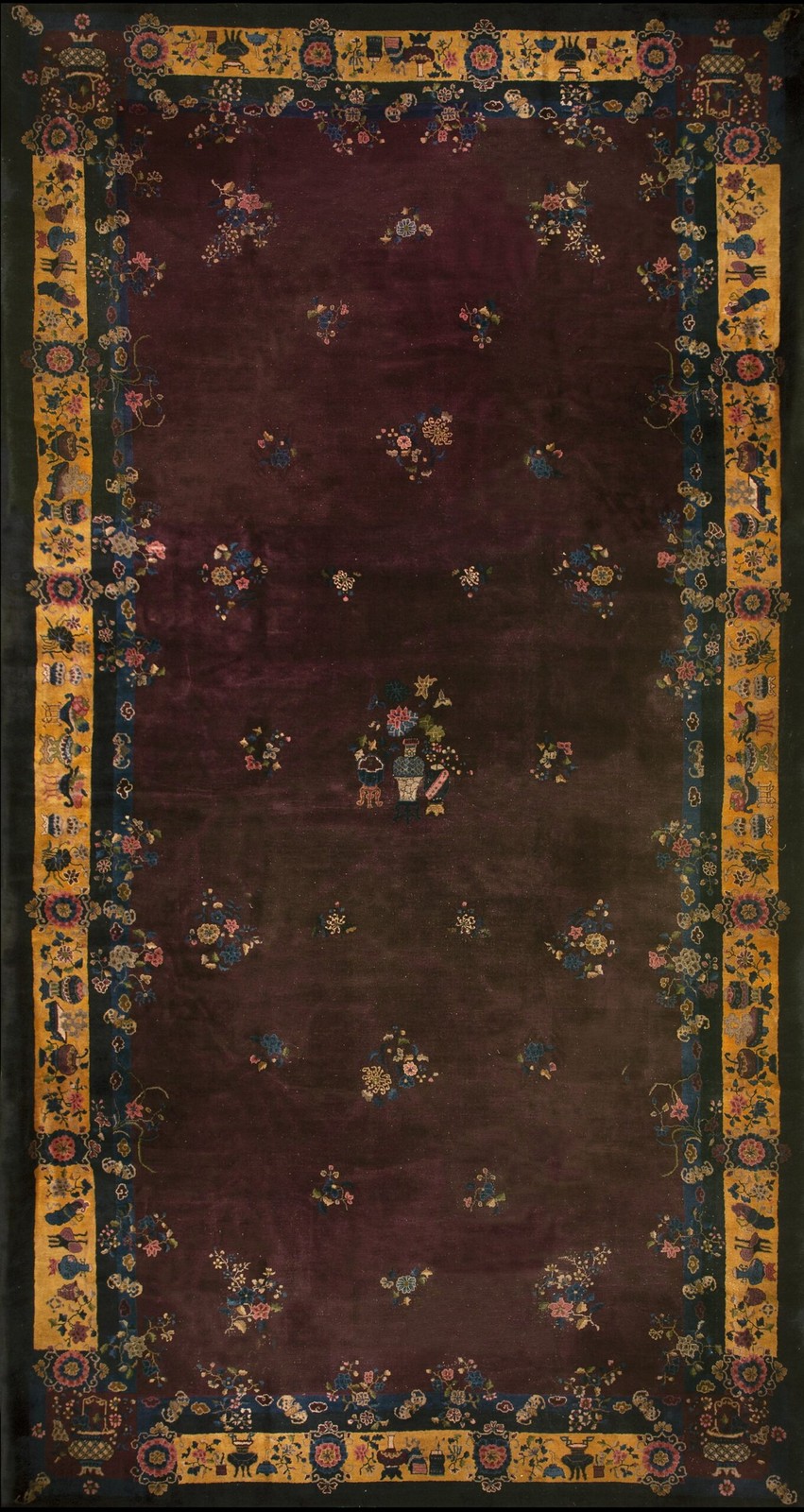 15X25 Antique Chinese Art Deco Wool Area Rug 1920 gallery