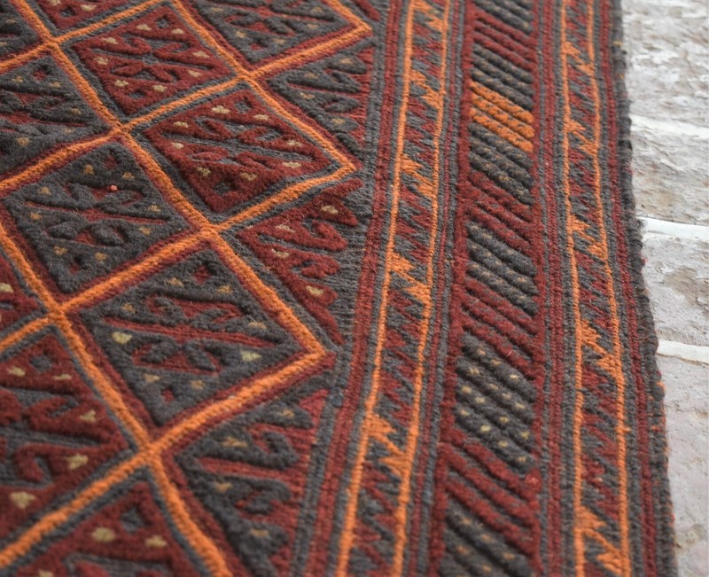 3x13 Ft Vintage Handmade Afghan Moshvani Hallway Rug Persian Wool Tribal Runner gallery