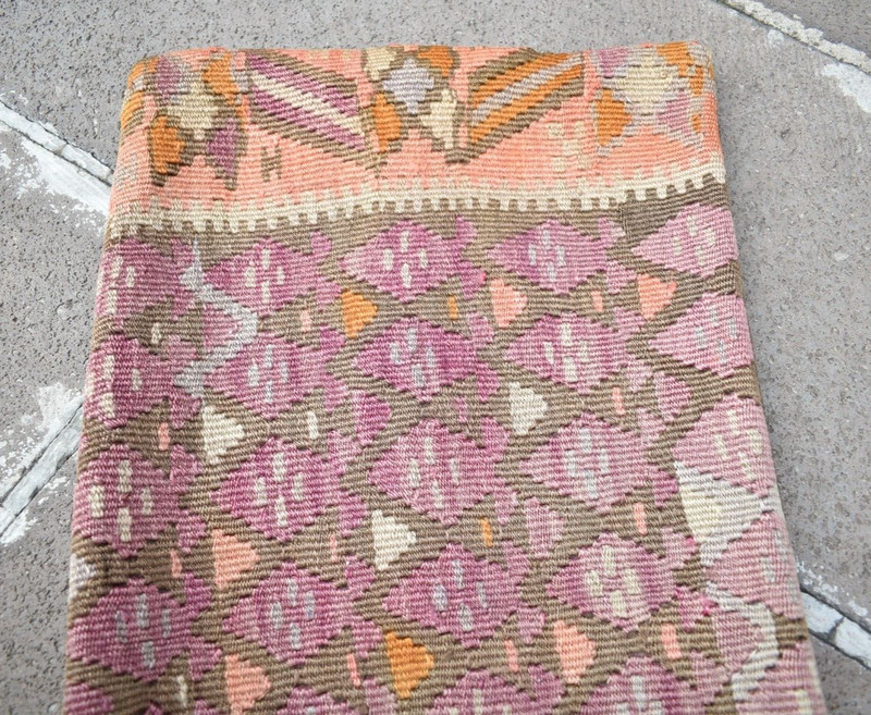 Turkish Kilim Pillow Cover Sofa Rug 12''x36'' Decorative Handmade Cushion Cover gallery