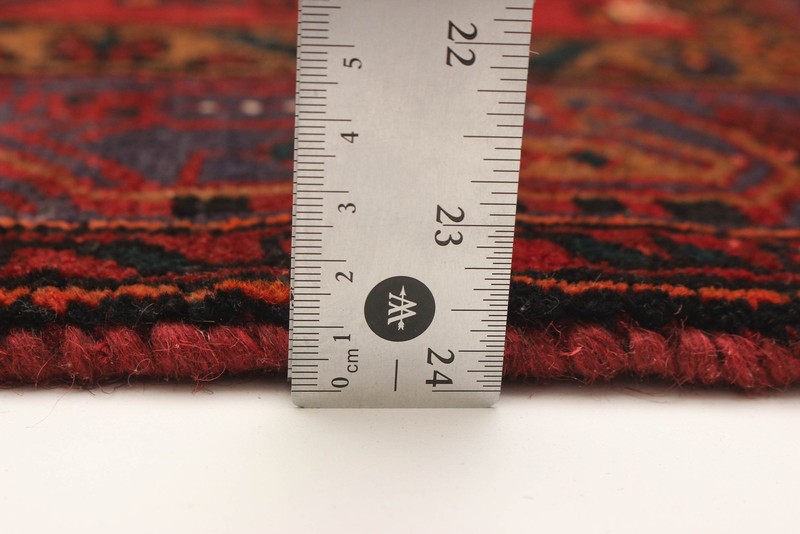 Vintage Dark Red Traditional 4'4" x 7'0" Hand-Knotted Oriental Wool Area Rug gallery