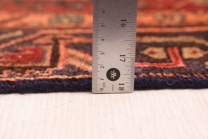 Vintage Traditional Hand-Knotted Area Rug 3'11" x 7'1" Oriental Wool Carpet gallery