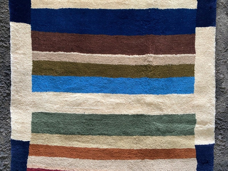 FINE WOOL GABBEH RUG HAND MADE THICK EASTERN WOOL CARPET CLEAN 5'1" X 2'10 gallery