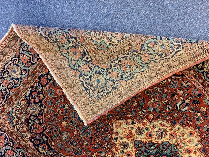 KESHAN ANTIQUE HAND KNOTTED WOOL ORIENTAL RUG 4.5 X 6.9 gallery