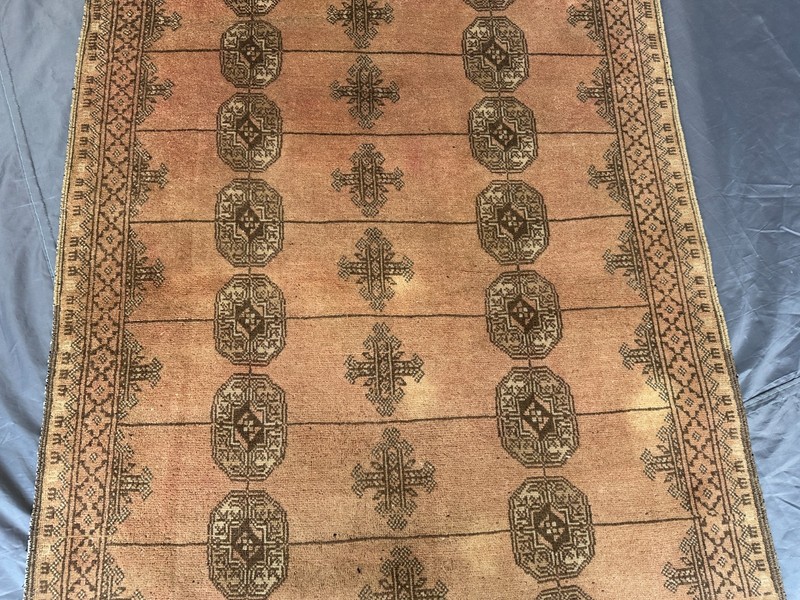 Vintage Afghan Tribal Rug Terracotta Mori Gol Bedroom Living Room 3'4x5'1 gallery