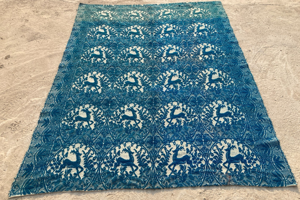 Vintage Handmade Beautiful Multicolor Kilim Rug Carpet 228x164 cm
