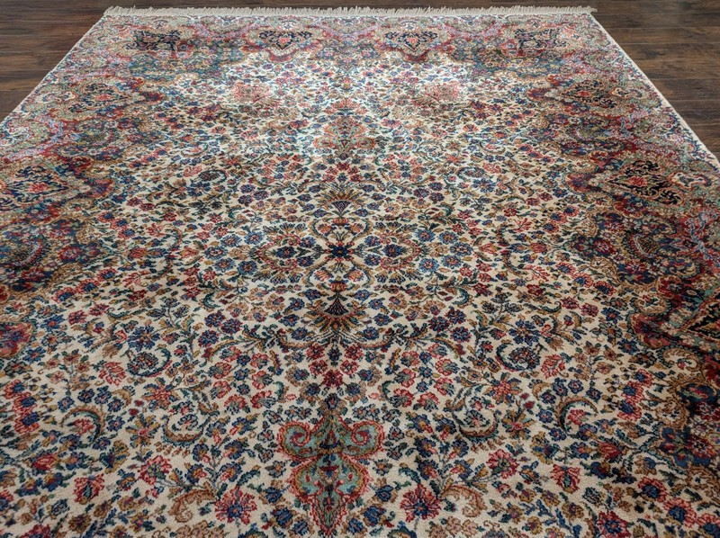 Karastan Rug #742 Floral Kirman 8.8 x 12, Wool gallery
