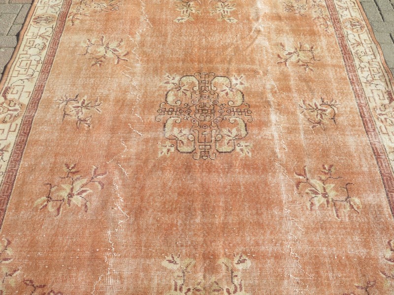 Vintage Rug, Anatolia Carpet, Distressed Rug, Floor Carpet Handmade Rug 81"x118" gallery
