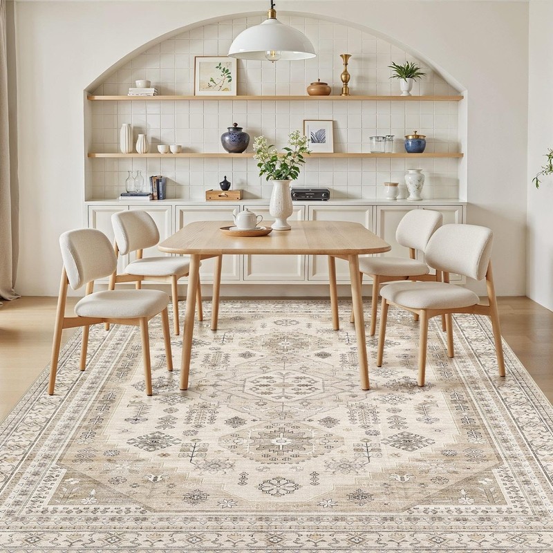5x7 Washable Area Rug, Large Rugs for Living Room Stain Resistant Non Slip Ba... gallery